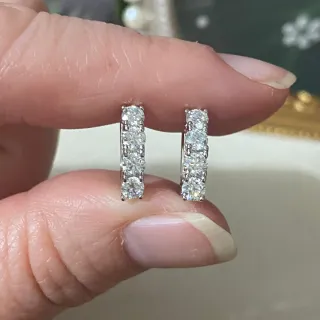 Pendientes Moissanita