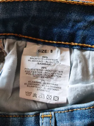 Pantalón vaquero Denim con pedrería