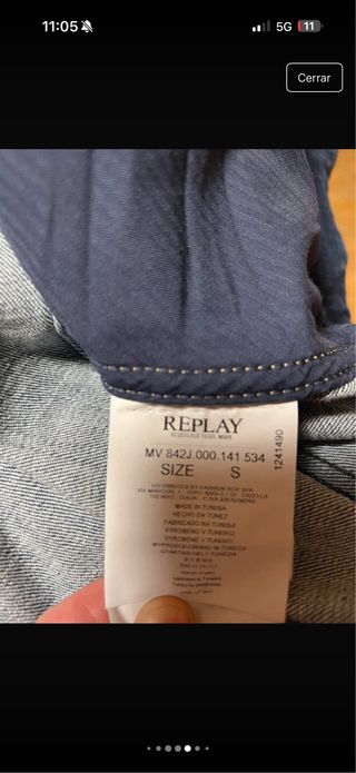 Cazadora Vaquera Replay Talla M