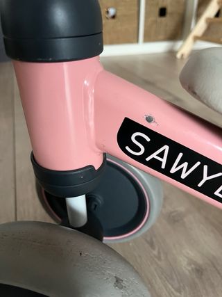 Bici de aprendizaje Sawyer rosa