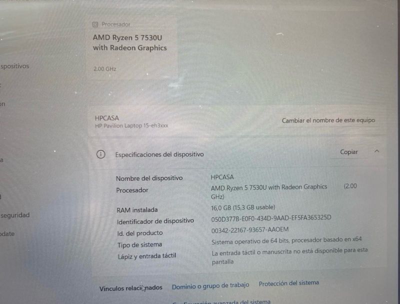 HP Pavilion 15-eh3000ns Laptop afbeelding 5