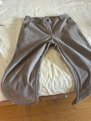 Pantalón de espiga calentito mujer