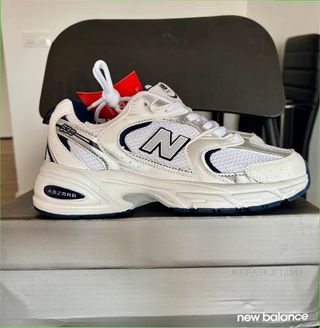 New Balance 530 Blancas/Plata Talla 36