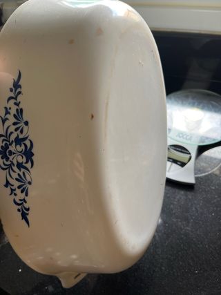 Bandeja porcelana antigua usada económica Francesa