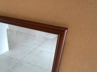 Espejo biselado marco madera