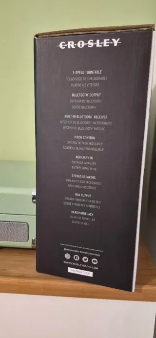 Tocadiscos Crosley Cruise Plus Verde Menta