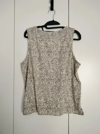 Camiseta sin mangas con estampado print