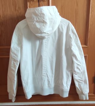 Cazadora H&M Blanca Talla L Hombre