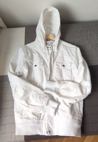 Cazadora H&M Blanca Talla L Hombre