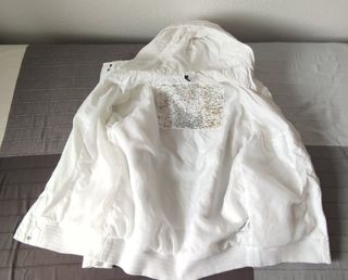 Cazadora H&M Blanca Talla L Hombre