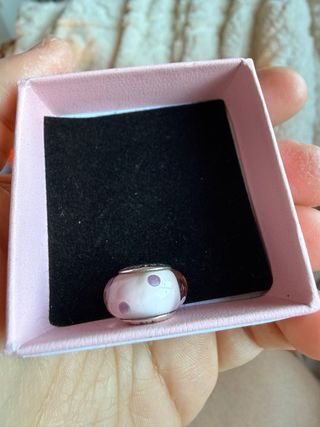 Charm Pandora Marrón y Dorado