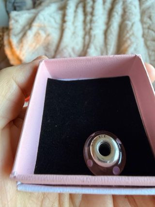 Charm Pandora Marrón y Dorado