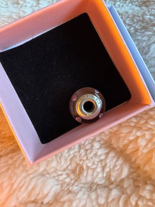 Charm Pandora Marrón y Dorado