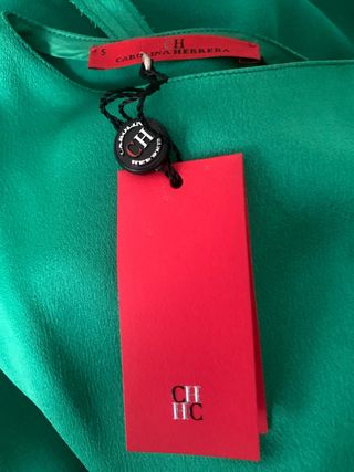 Vestido Carolina Herrera fiesta verde