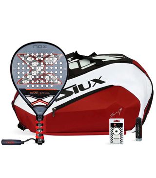 Pala Nox AT10 Genius 18K Alum 2025 y Paletero