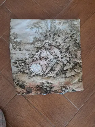 3  fundas de Cojines de cretona con diseño flores