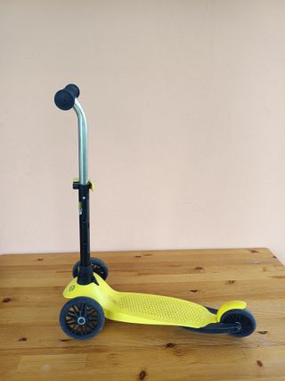 Patín Oxelo infantil 3 ruedas amarillo