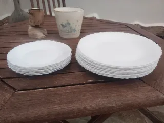 Juego de 10 Platos + 7 platos de postre