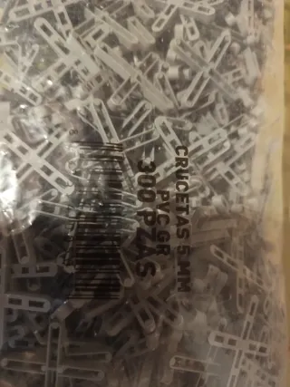 Crucetas para azulejos 5mm - 300 piezas