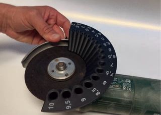 Afilador de brocas para amoladora