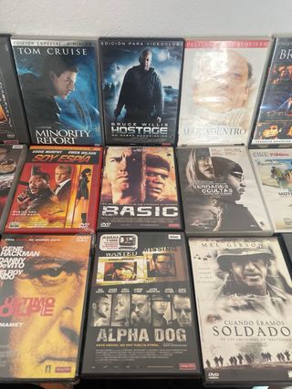 Lote dvd 6” 15 DVDs Varios Géneros”