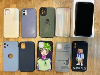 iPhone 11 256GB Negro + airpods, fundas, protector