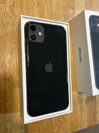 iPhone 11 256GB Negro + airpods, fundas, protector