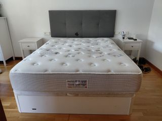 Canapé Matrimonio + Colchón Flex + Cabezal