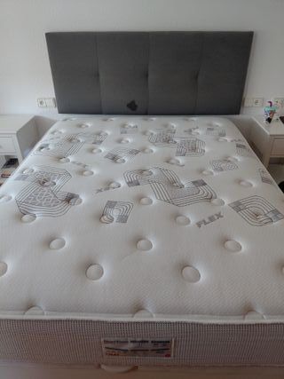 Canapé Matrimonio + Colchón Flex + Cabezal