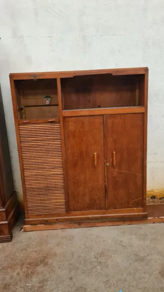 Mueble oficina vintage madera años 40