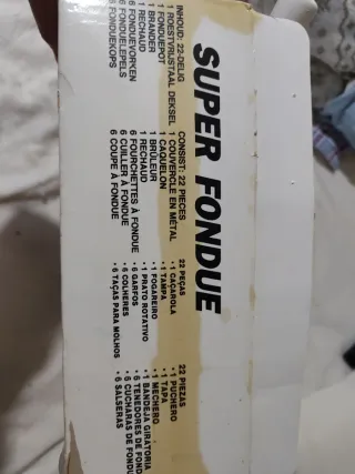 Super Fondue 22 piezas Acero Inox