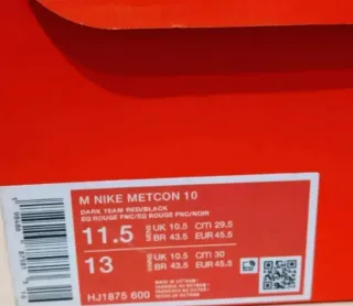 T45.5 envío incluido!! NIKE METCON 10