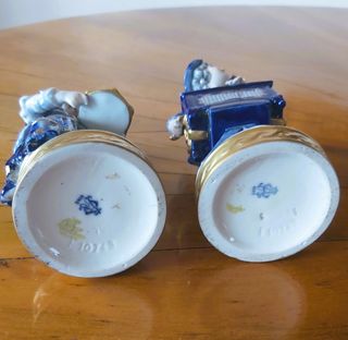 Antica coppia statuine porcellana Volkstedt