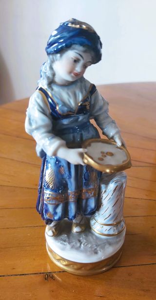 Antica coppia statuine porcellana Volkstedt