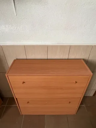 Zapatero color cerezo de aglomerado – Grande