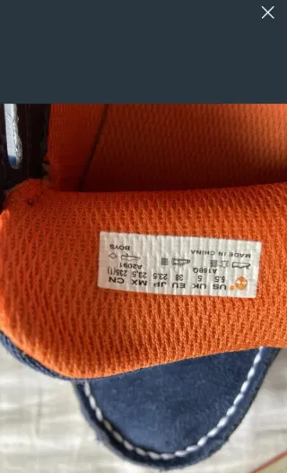 Zapatos Timberland Azul/Naranja Talla 38