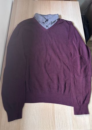 Jersey de pico con camiseta gris