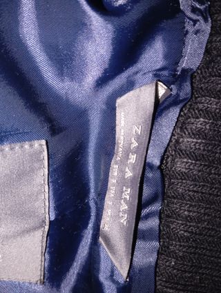 Abrigo Zara Azul Talla S