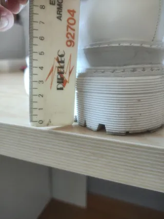 Zapatos blancos de plataforma