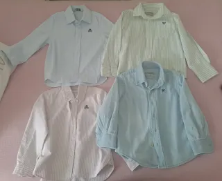 Lote 4 Camisas talla 4 años Scalpers y Silbon