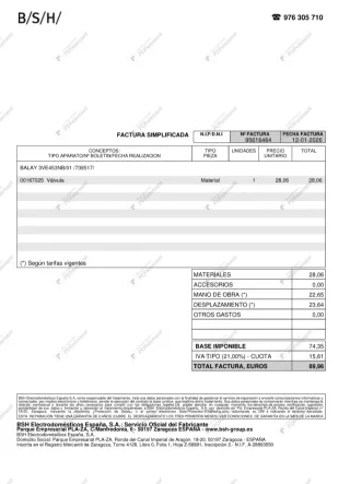Electroválvula para lavavajillas