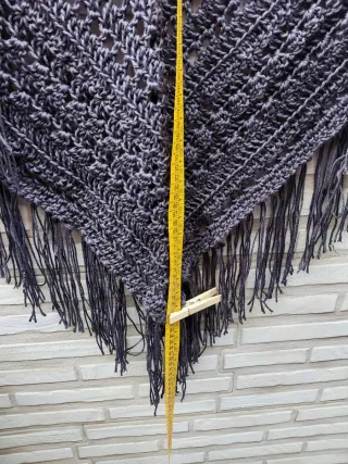 Chal de algodón gris 83 cm
