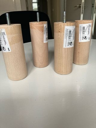 4 Patas Madera 15x6cm
