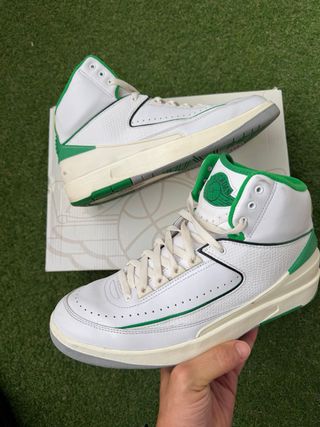 Zapatillas Air Jordan Retro 2 Verde y Blanco