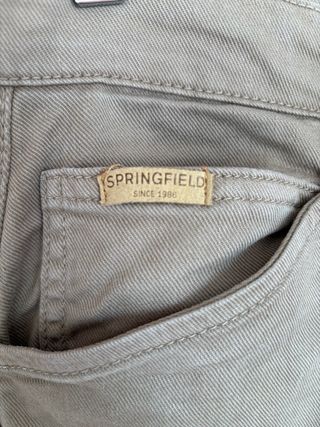 Pantalón Cargo Springfield Beige Talla 40