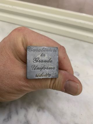 Carabiniere piombo vintage