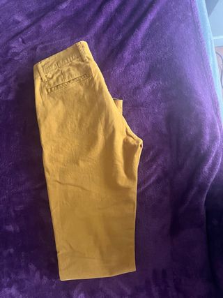 Pantaloni chino 7camicie gialli