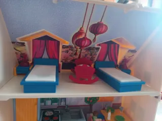 Casa Playmobil plegable con accesorios