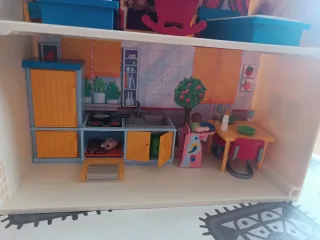 Casa Playmobil plegable con accesorios