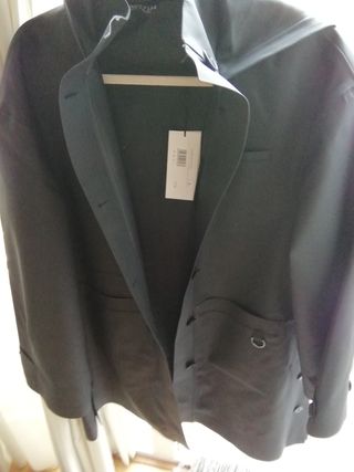 Gabardina engomada Bimba y Lola Negra